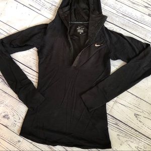 NIKE l XS long sleeve hoodie shirt reflective